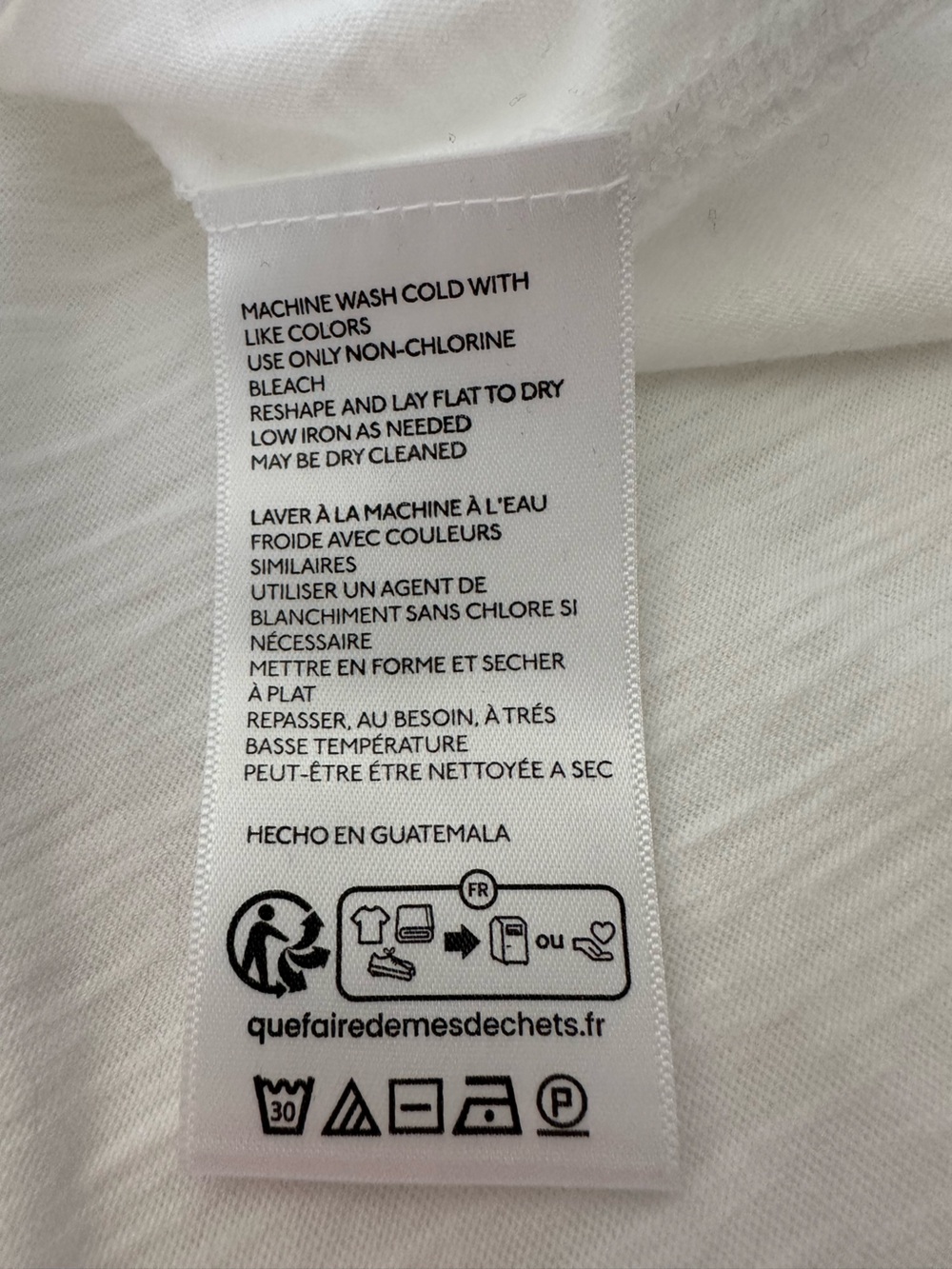 Pilcro white V-Neck Tee NWT relaxed fit, size XL - Picture 6 of 10
